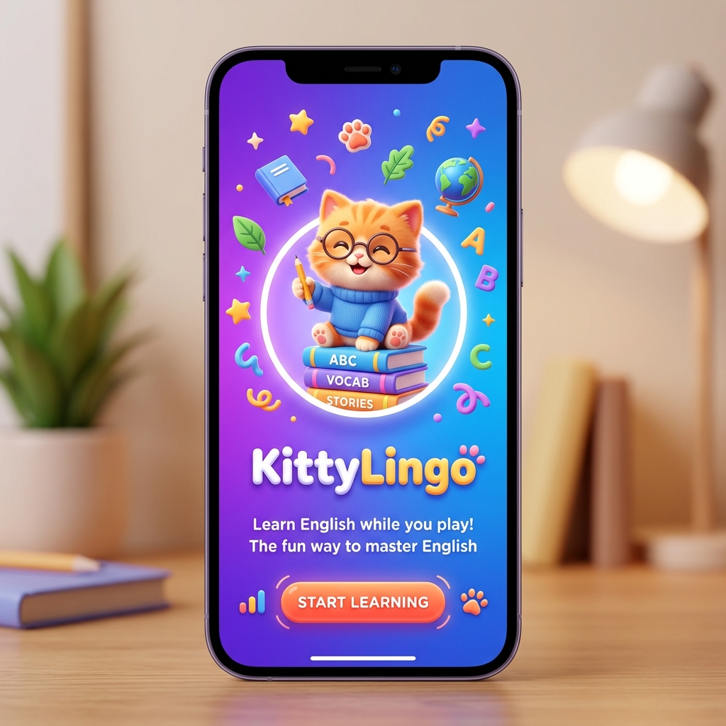 Kittylingo English App Interface